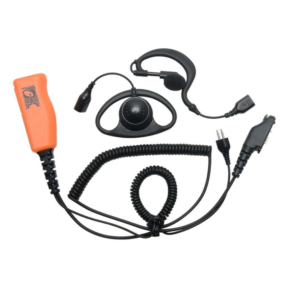 ProEquip PRO-U600SC Headset, 3-i-1, 2 öronbyglar/Peltor, Orange PTT