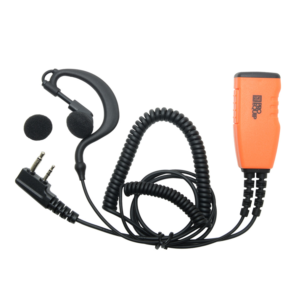 ProEquip PRO-P600L Headset med robust orange mik/PTT och C-shell