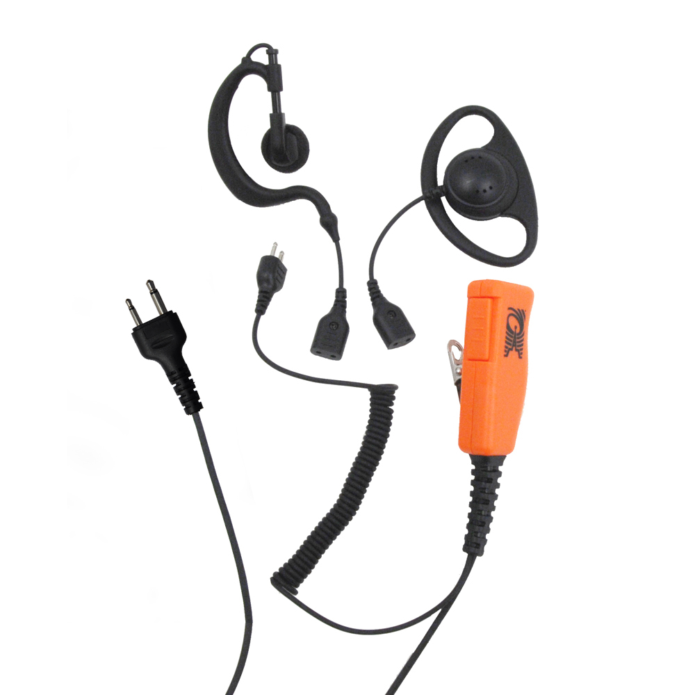 ProEquip PRO-U600S Headset, 3-i-1, 2 öronbyglar/Peltor, Svart PTT