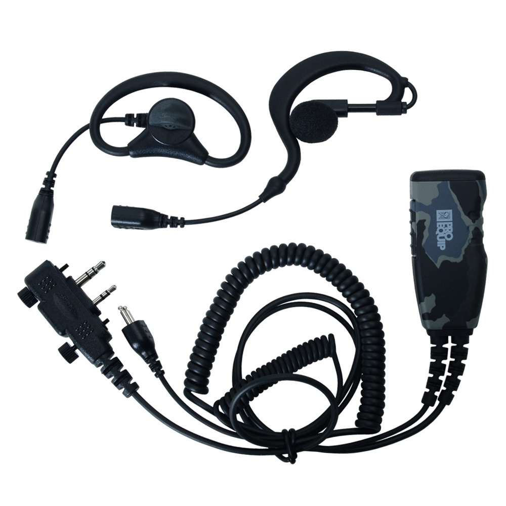 ProEquip PRO-U600LS Headset, 3-i-1, 2 öronbyglar/Peltor, Camo PTT