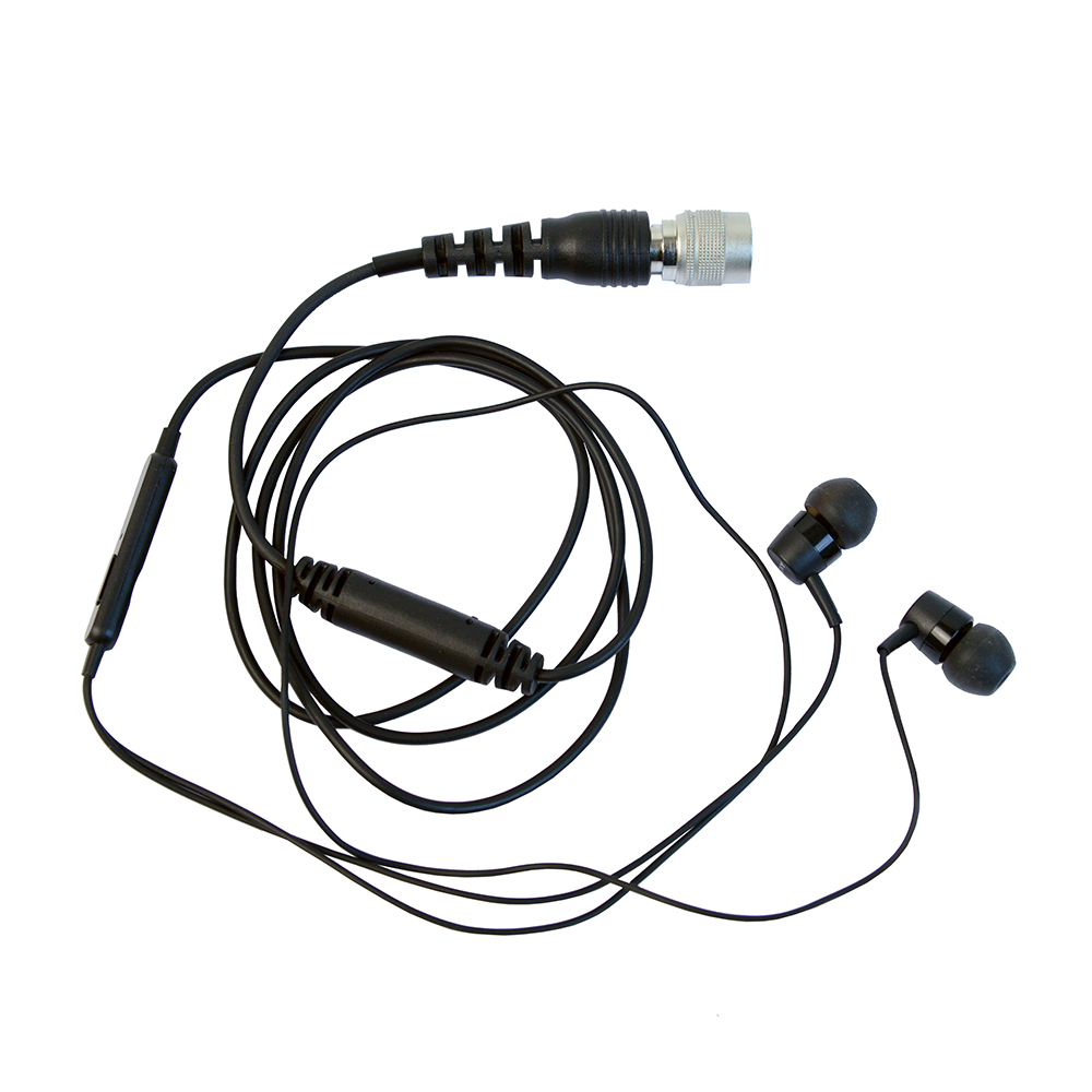 ProEquip StereoHeadset, telefontyp, gummitopp, Hirose 12P, svart