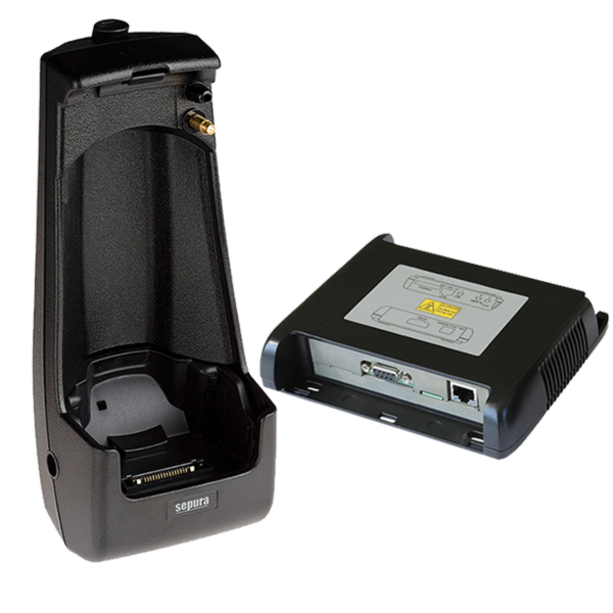 Sepura SC20 Car Kit cradle with power + RF + EIU box