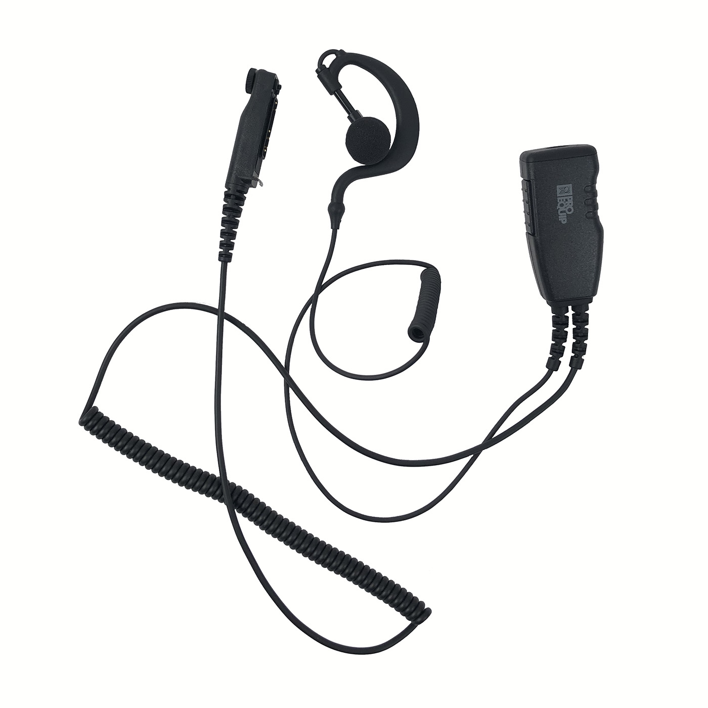 ProEquip PRO-P600 Slim Sepura, Earhanger and palm mic, black PTT