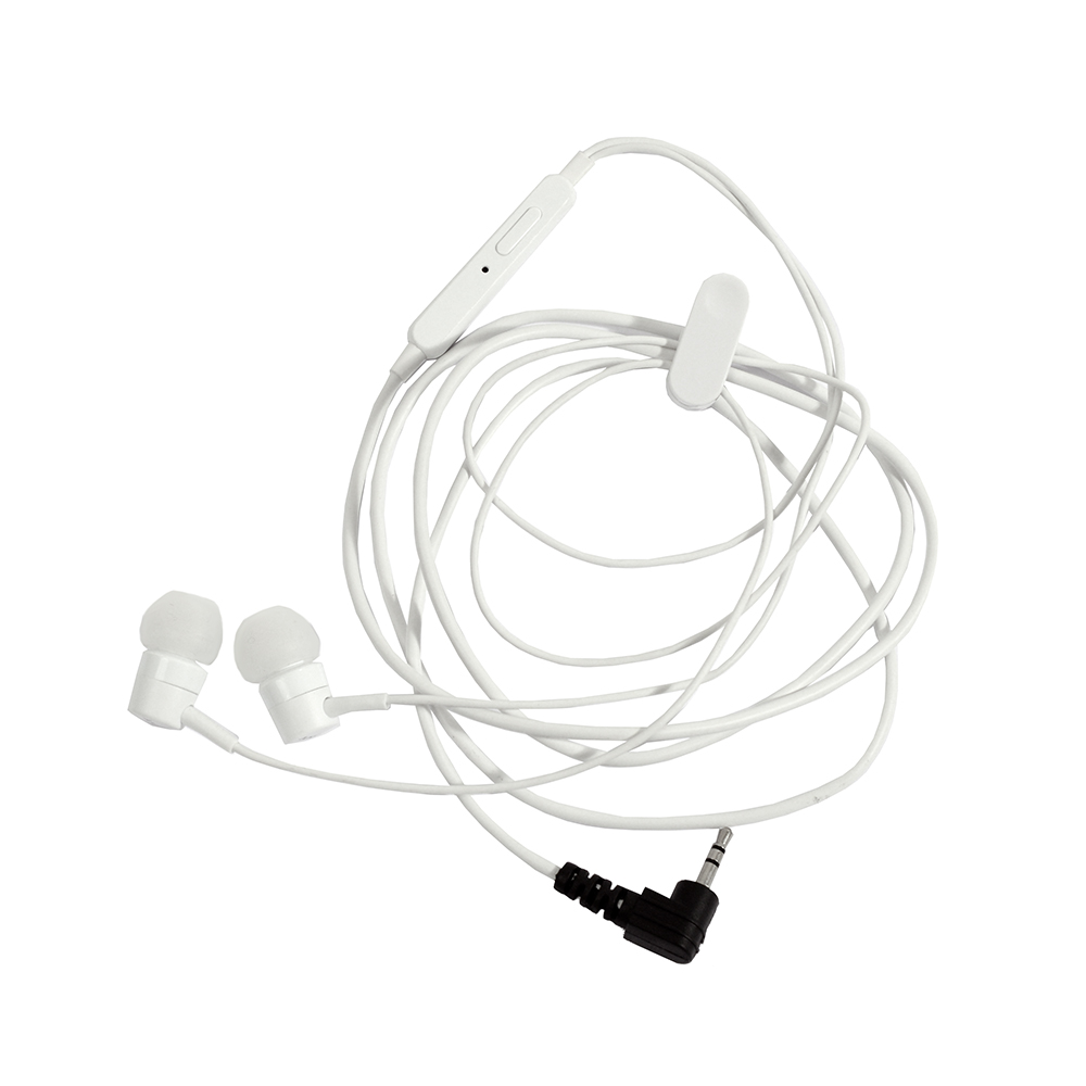 ProEquip StereoHeadset, telefontyp, gummitopp, vinklad 2,5mm, vit