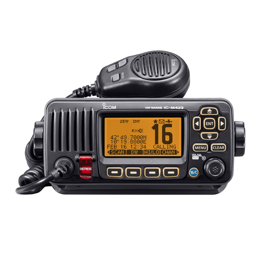 Icom IC-M423GE Fast Marinradio Peltor mod.