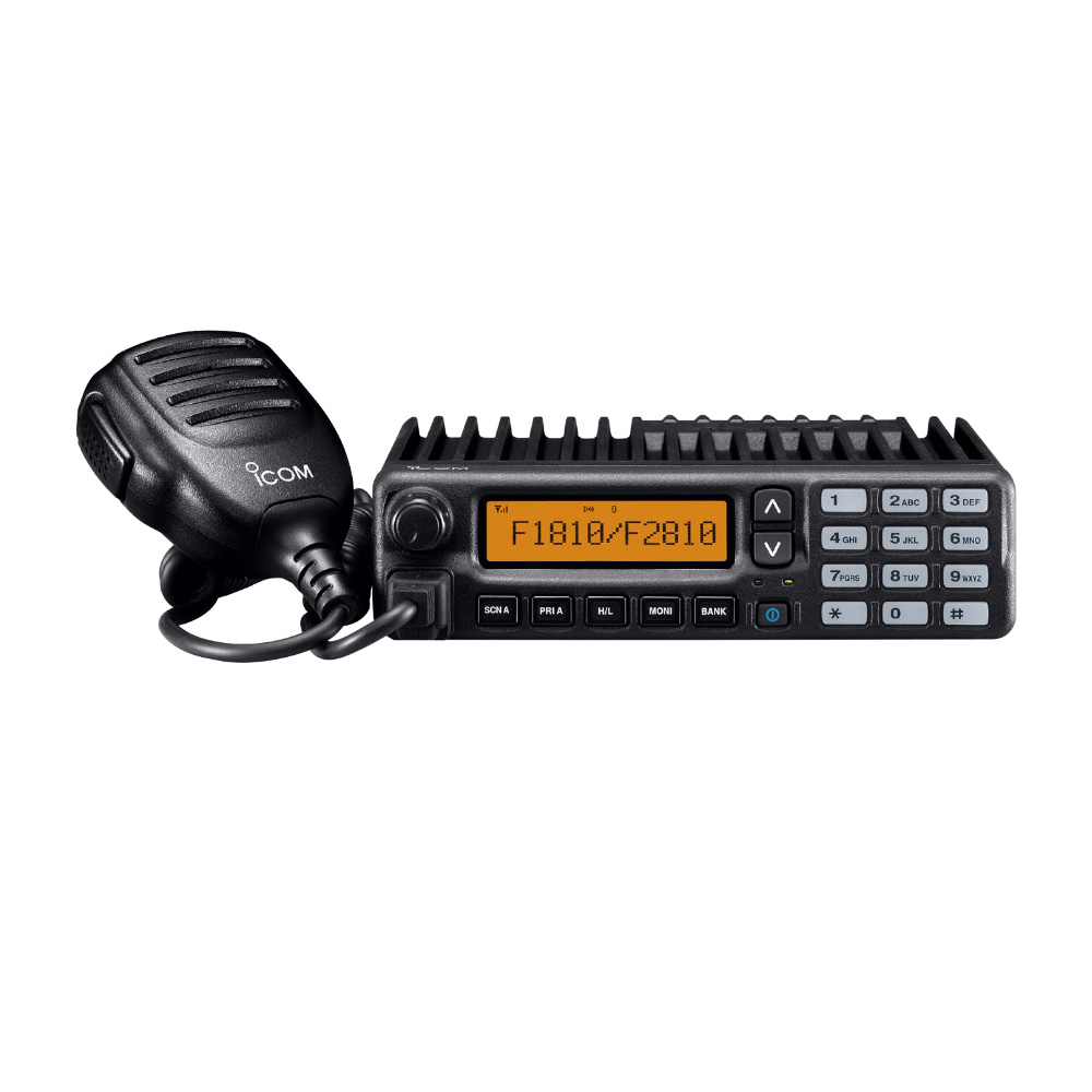 Icom IC-F1810 Fast Mobilradio VHF med full knappsats, 12,5/20/25KHz