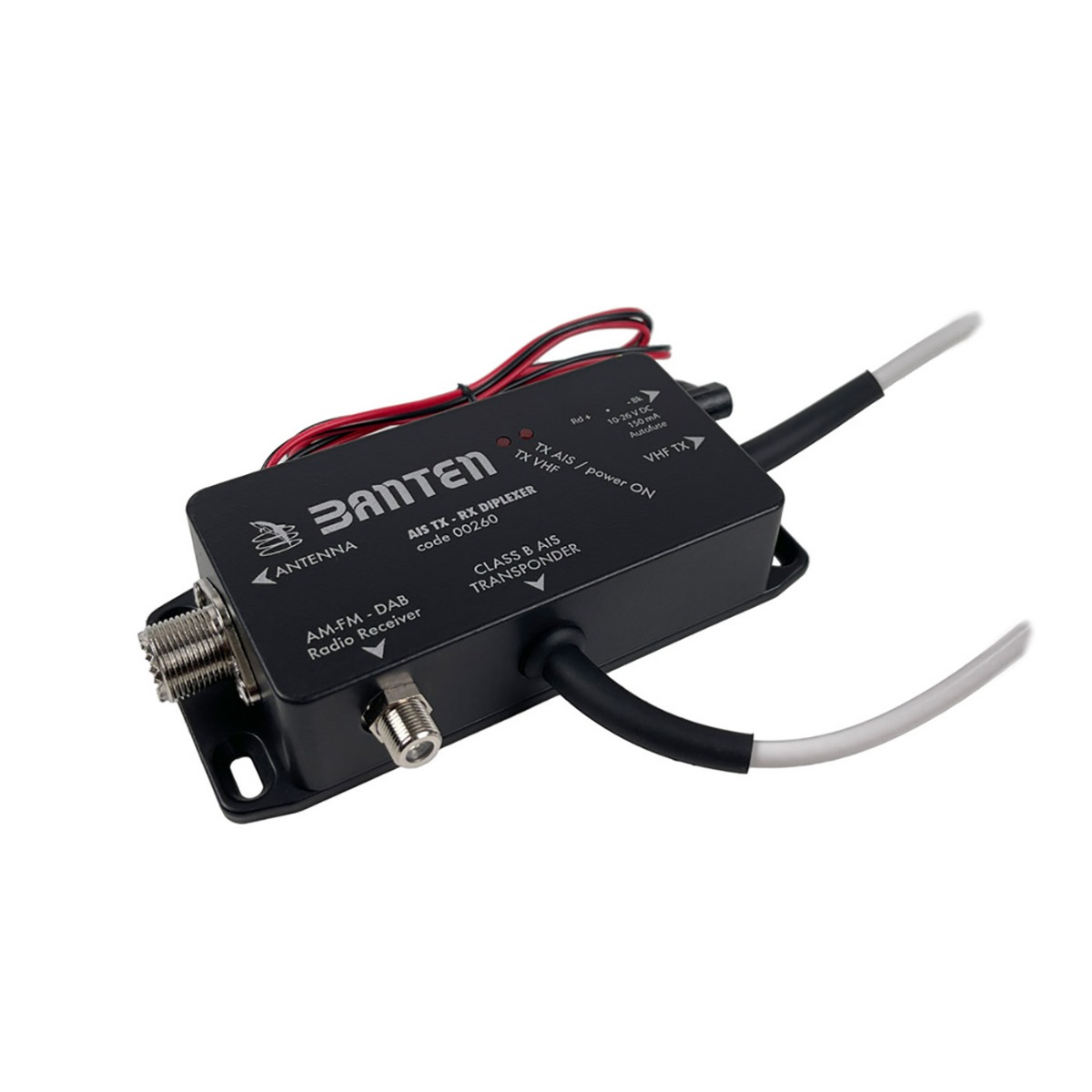 AIS-Diplexer för 2 VHF/AIS-mottagare med en antenn