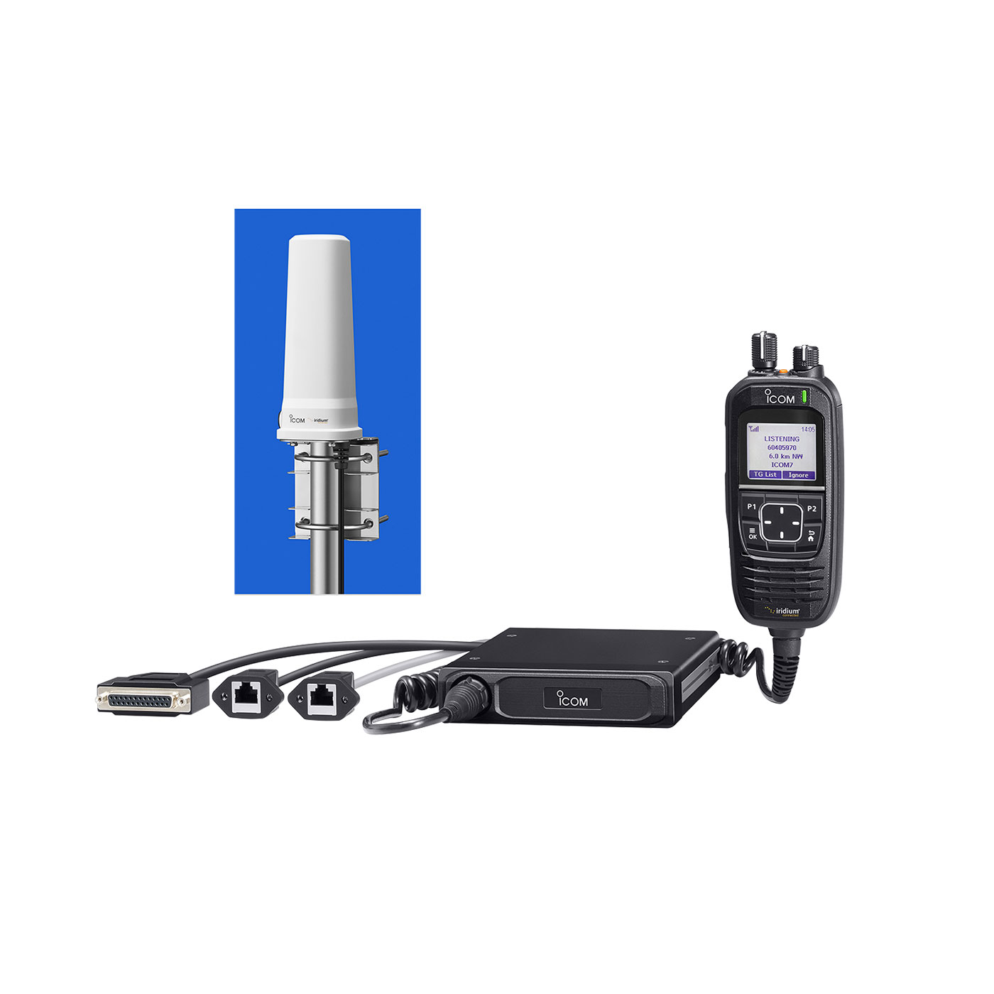 Icom IC-SAT100M - Iridium Satellite Mobile Radio, incl antenna