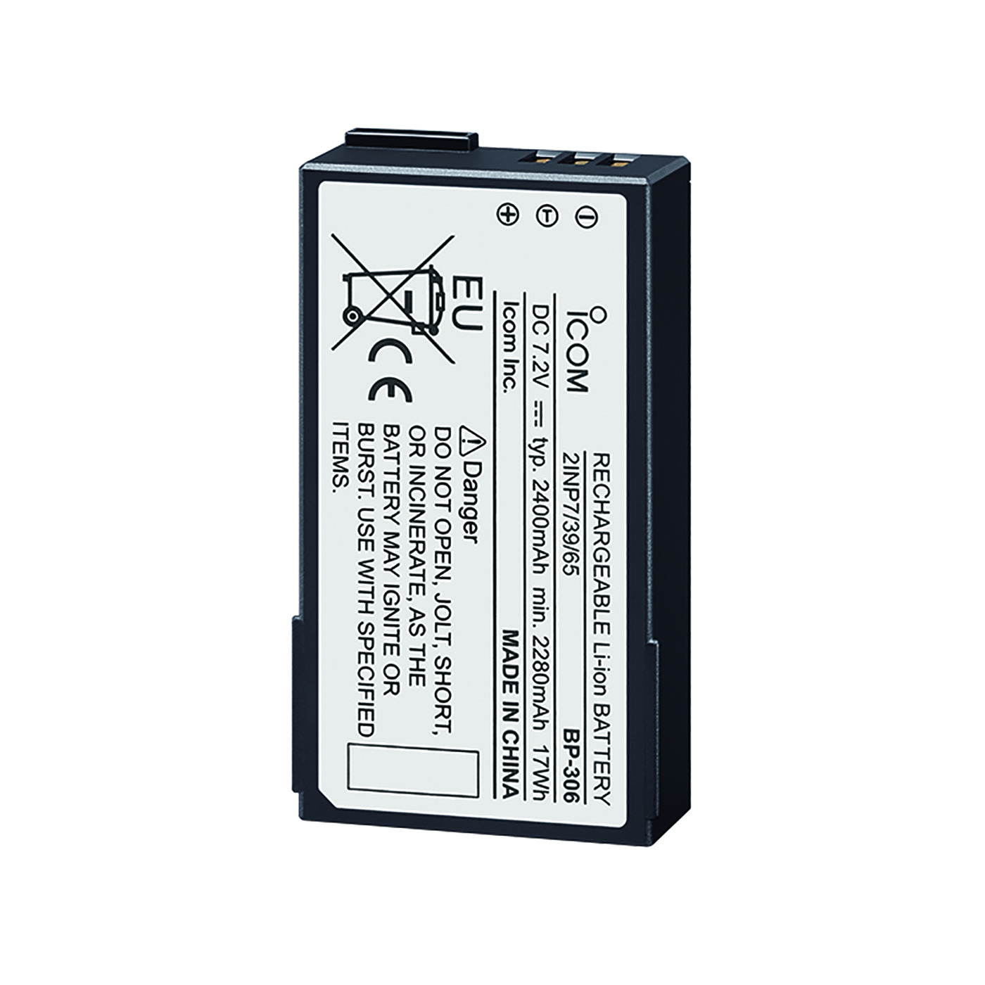Icom BP-306 Li-Ion 2400mAh Batteri för M94D (standard)