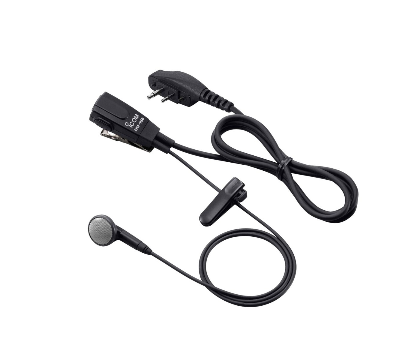 Icom HM-166L Headset med skruv, LS-kontakt
