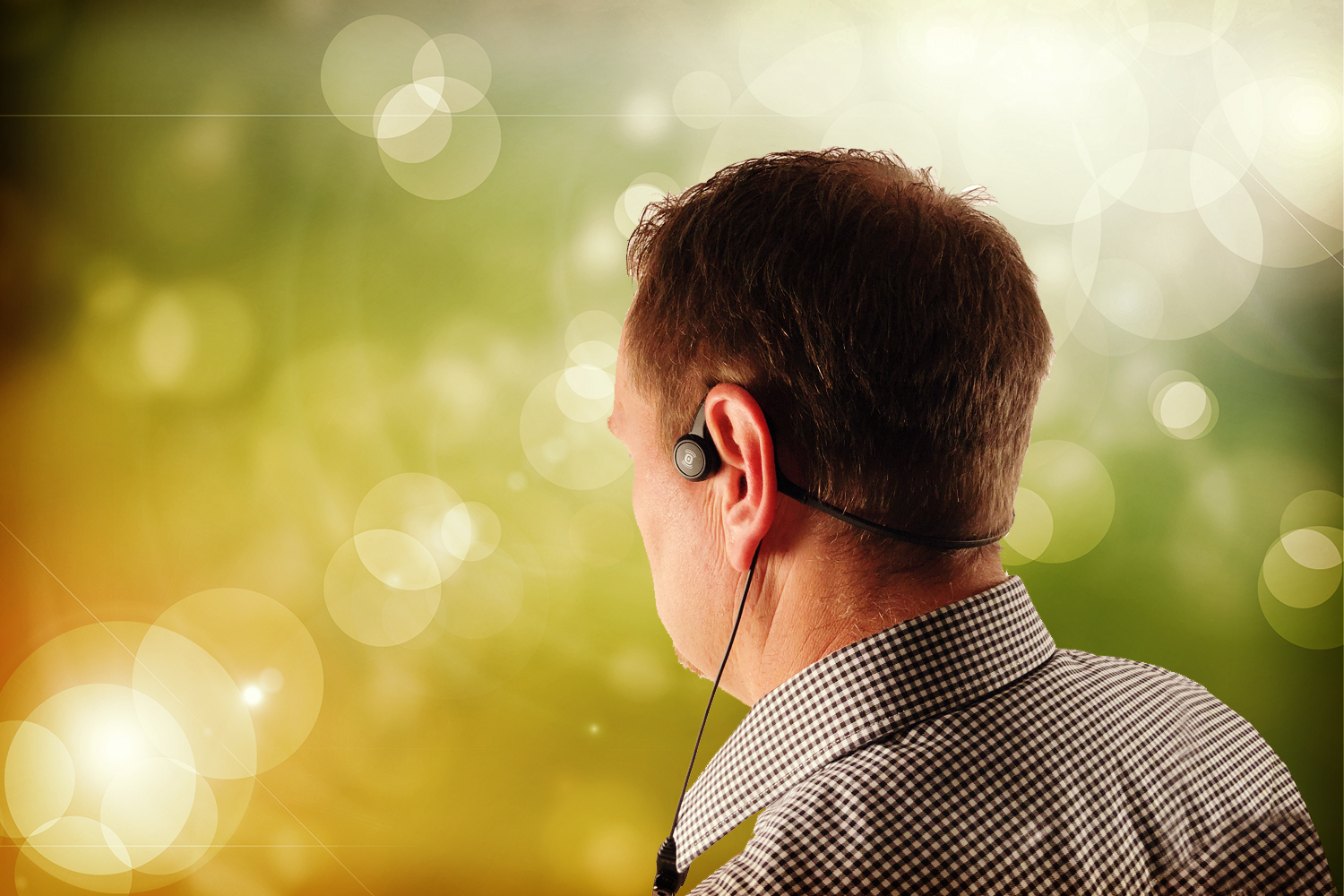 Skallbensmikrofon/Headset